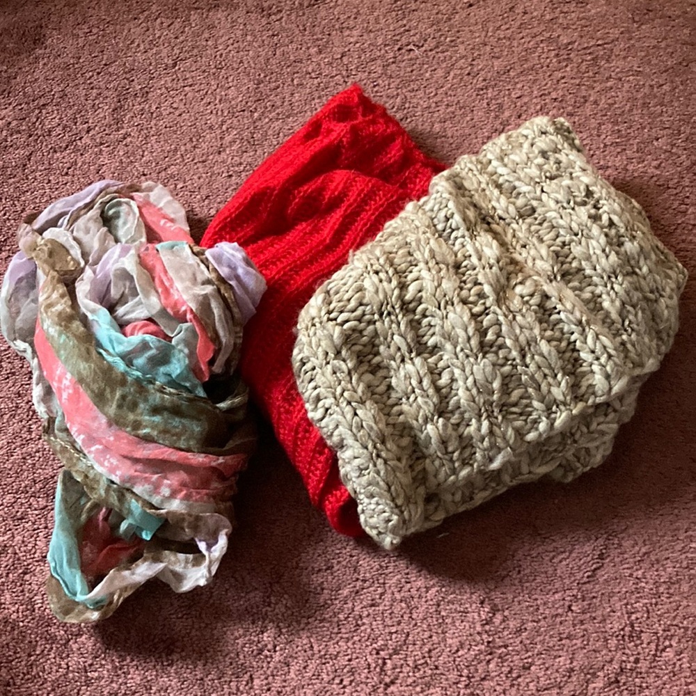 3 Count Assorted Womens Scarves